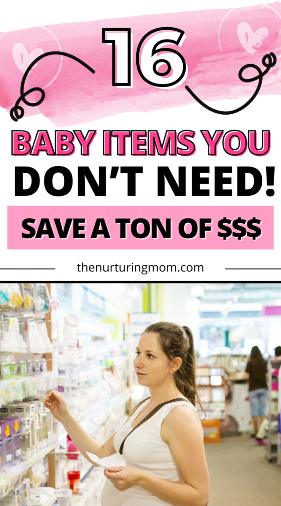 pregnany lady shopping for baby items